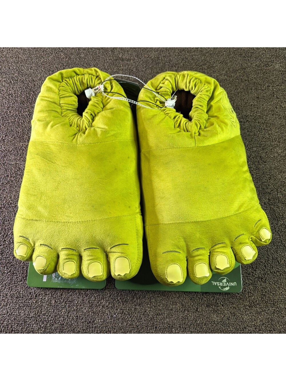 Dreamworks Shrek 3D Foot Plush Slipper Plush Size Men Large